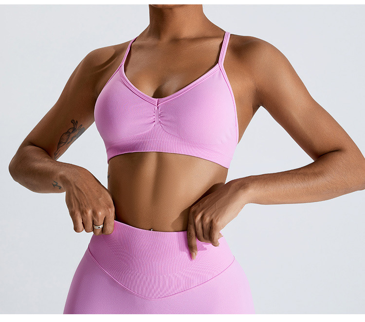 Quick Dry Underwear - Zomer Sexy Scrunch Sportbeha Gym Top