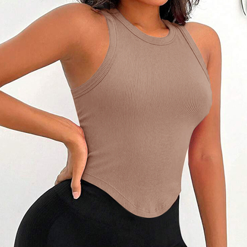 Dames geribbelde racerback cro - Tank Top Ribbed recensie en prijs