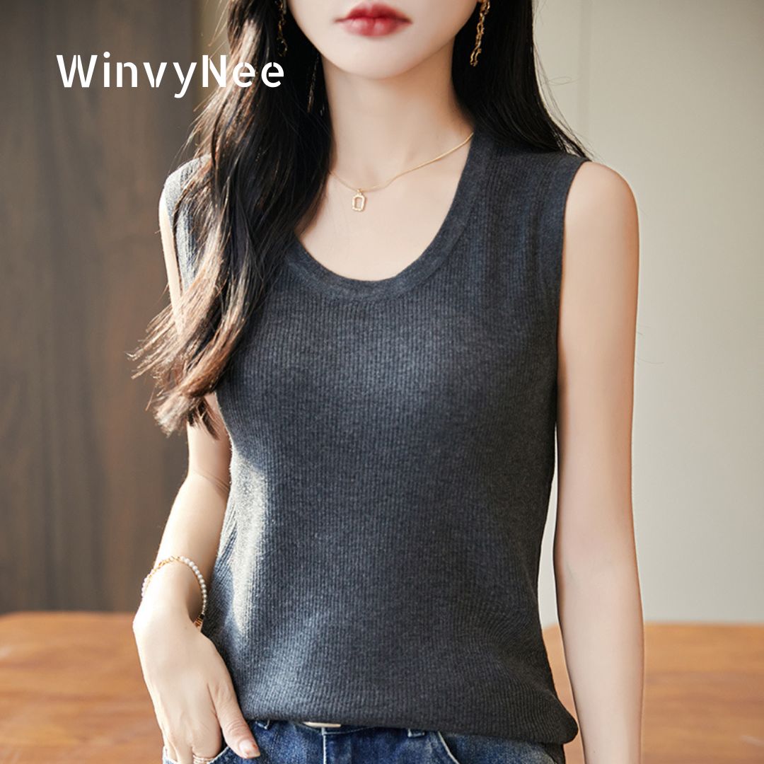 WinvyNee Dames Diepe Ronde Hal - Tank Top Ribbed recensie en prijs
